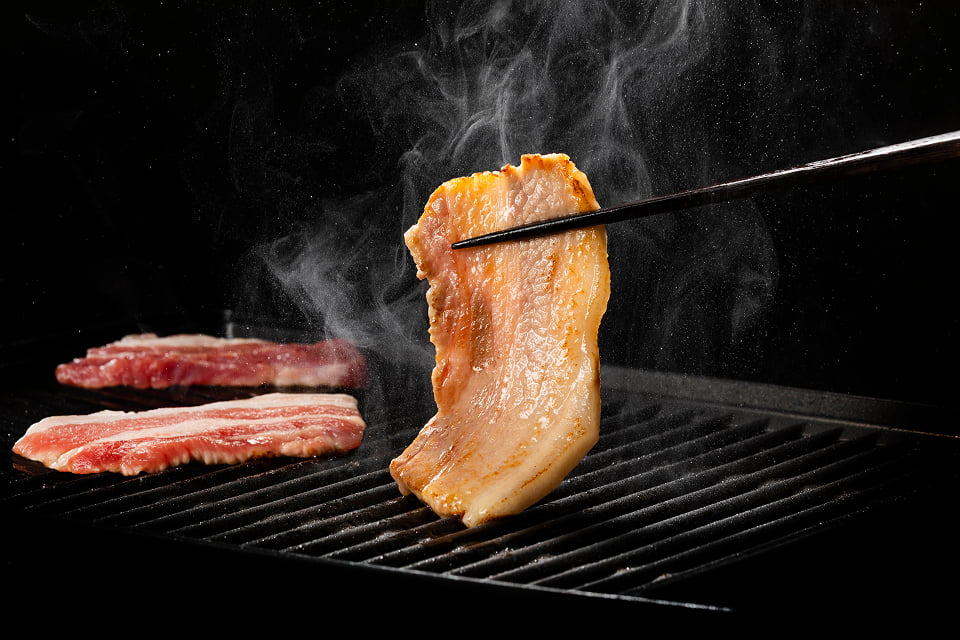 焼肉堪能 豚バラ