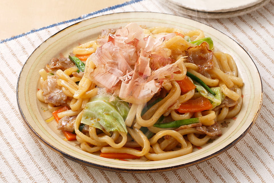 焼肉堪能 焼うどん